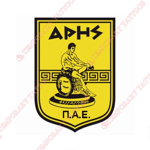 Aris Thessaloniki Customize Temporary Tattoos Stickers NO.8239